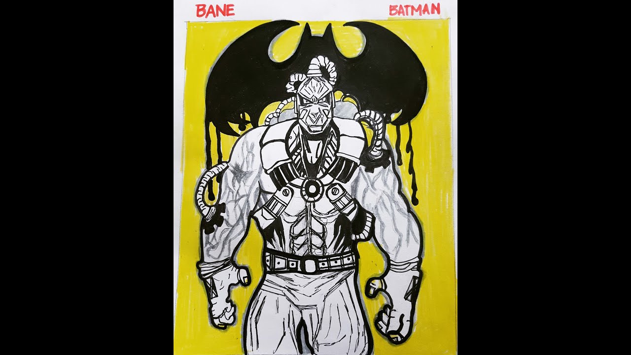 Drawing Bane Batman Youtube