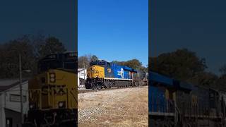 CSX 1976 Conrail Heritage Unit Leads M582 #csx #conrail #heritage #train #railfanning #shorts