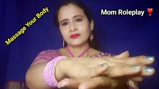 Asmr Mom Massage Roleplay (Scalp, Back,Shoulder, Neck, Hand) 😴 hindi |Dearly ASMR|