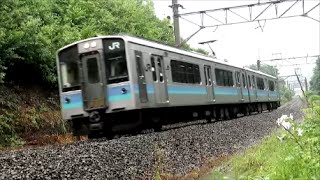 [FHD]JR東日本・篠ノ井線：明科～西条駅間、E127系/走行シーン。