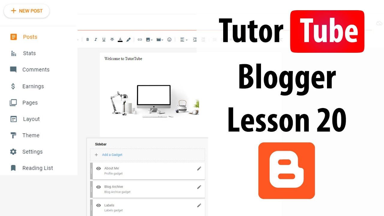 Blogger - Lesson 20 - Using The HTML View - YouTube