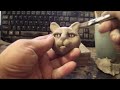 How To Sculpt A Cat Face In Clay