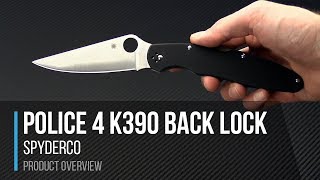 Spyderco Police 4 K390 Lock Back Folder Overview