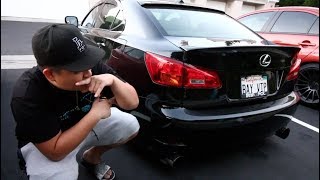 INSTALLING A NEW REAR SPOILER ON MY 2008 LEXUS IS250!!! #BAYVIP