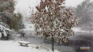 Thawj Kob Snow hauv Minnesota  2020 - First Wave of Snow in MN 2020 ~ Maiv Xyooj