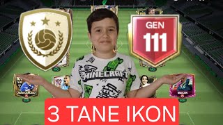 111 GEN OLDUM!! FC MOBILE EFSANE GEN YÜKSELTME! 3 TANE IKON