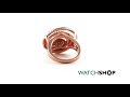 Folli Follie Jewellery Ladies' Rose Gold Plated Cyclos CZ Ring Size N (5045.6754)