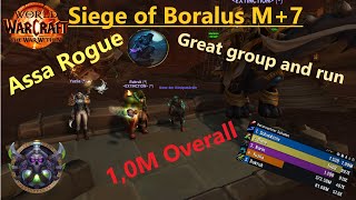 Siege Of Boralus M+7  Assa Rogue 1,0M Overall WoW The War Within M+ Season 1 Belagerung