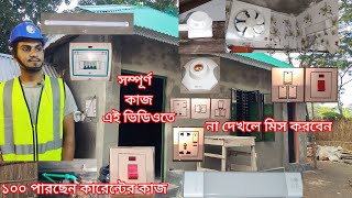 ওয়াল সেট বিল্ডিং এর সম্পূর্ণ কারেন্টের কাজ তার ভরা থেকে শুরু করে ফিটিং করা পর্যন্ত,,,,