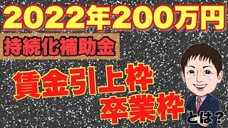 【2022年200万円】持続化補助金 賃金引上枠・卒業枠の詳細、必要書類まとめ