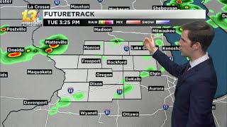 Scattered storms develop again later Tuesday
