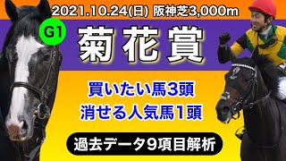 【菊花賞2021】過去データ9項目解析!!買いたい馬3頭と消せる人気馬1頭について(競馬予想)