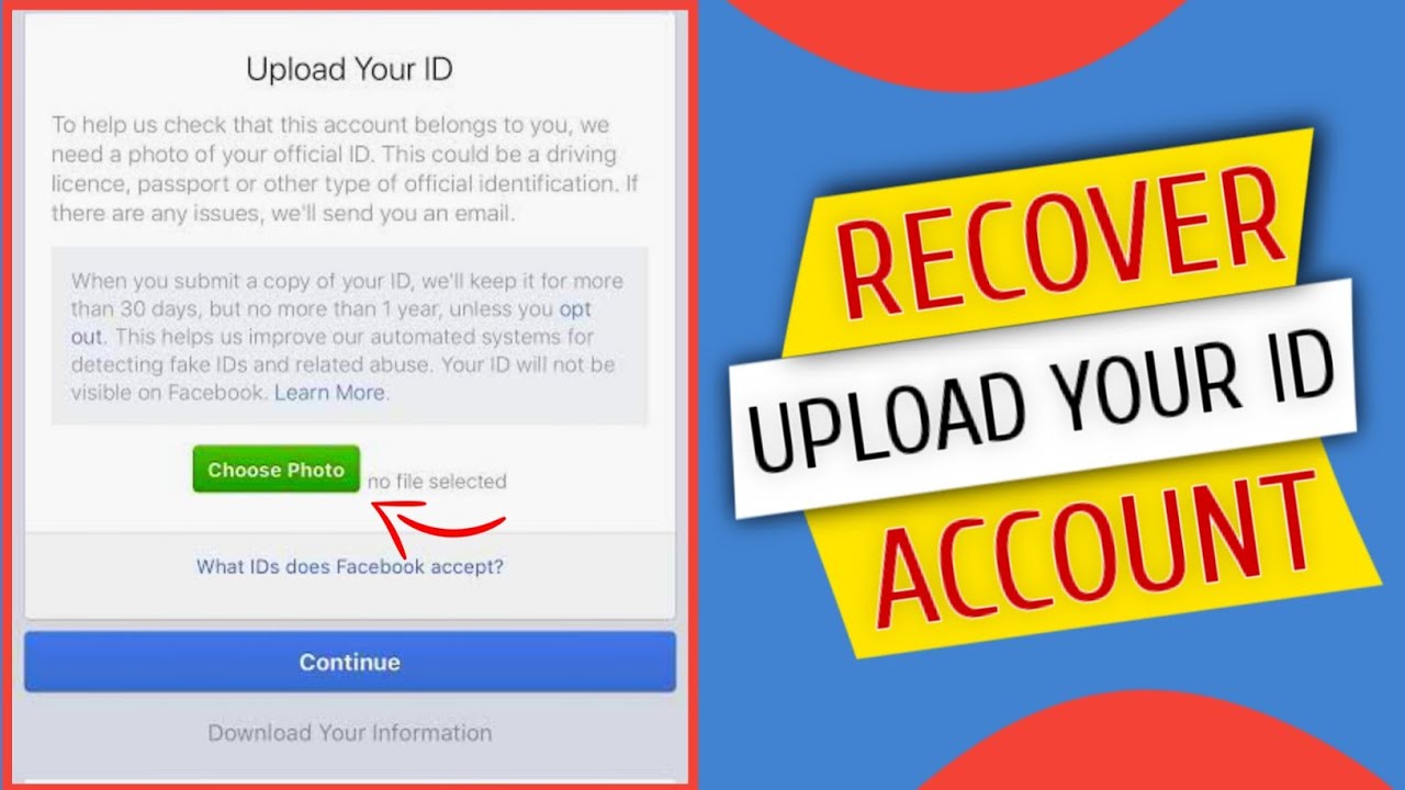 How To Recover Upload Your Id Facebook Account Full Explain | 100% ...