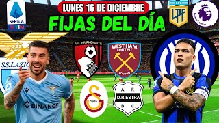 ⚽ Pronósticos Deportivos Hoy Lunes 16 de Diciembre ✅ Pronosticos de Futbol Apuestas Deportivas Hoy