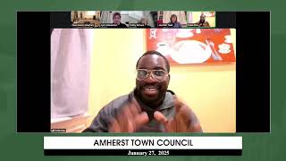 Amherst Town Council:  January 27, 2025