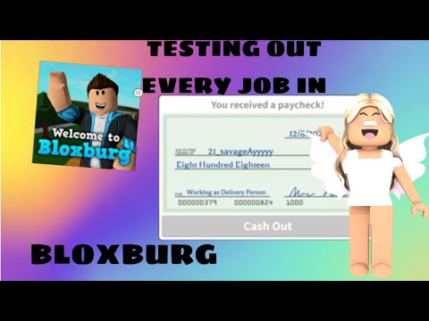 TESTING OUT EVERY JOB IN BLOXBURG *PART ONE* #bloxburg - YouTube