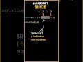 SLICE Array in JavaScript #javascript #shorts