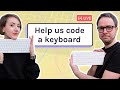 Help us code a virtual keyboard | JavaScript, CSS, HTML