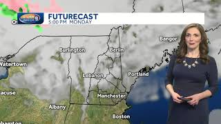 Watch: Snow north tonight, milder on Monday
