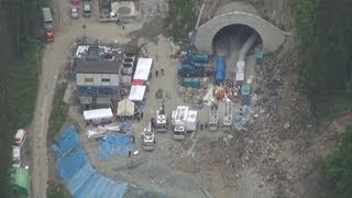 ガス濃度高く活動困難 新潟トンネル事故