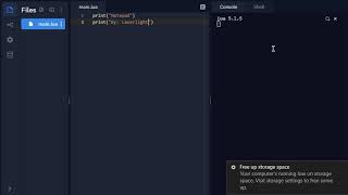 How to code a notepad in Lua.