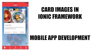 How to create Card Images in Ionic Framework - Mobile App Development