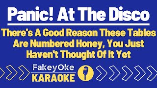 Panic! At The Disco - There's A Good Reason These Tables Are Numbered Honey... [Karaoke]