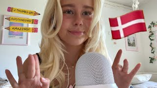 Teaching you DANISH 🇩🇰 ASMR 💗