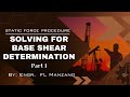 p.1 Seismic Base Shear Determination via Static Force Procedure (UBC 1997/NSCP 2015) INTRODUCTION