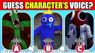 🔊 Can You Guess The Monster's VOICE! | Rainbow Friends Chapter 2 + Roblox obbys | Blue, Cyan, Red