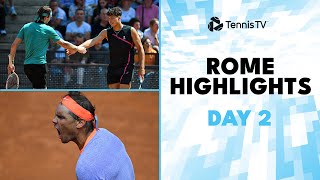 Nadal Makes Rome Return, Fognini vs Evans, Draper & More! | Rome 2024 Highlights Day 2