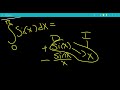 integral of si x from 0 to pi