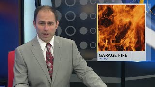 Overnight fire destroys Minot garage