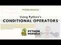 Conditional operators in Python