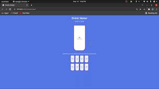 How to Code drink water app using html css javascript