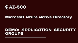 Demo: Application Security Groups - Lecture 45