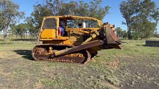 KOMATSU D150 1 DOZER WITH STICK RAKE \u0026 RIPPERS