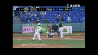 2012.03.25 統一 vs 興農 六局上郭俊佑四壞球保送