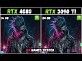 RTX 3090 TI VS RTX 4080 - 20 games tested at 1080p - 2k - 4k