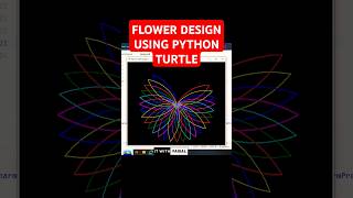 Beautiful Flower Design Using Python Turtle | Easy Python Turtle Graphics Drawing Art For Beginners