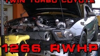 2011 Mustang GT Twin Turbo - 1266 RWHP 1058 RWTQ - Twinturbo50.com