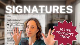 HOW TO SIGN YOUR IMMIGRATION FORMS | USCIS SIGNATURE