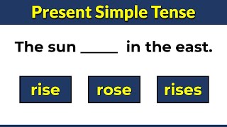 Present Simple Tense । Grammar Quiz। English Grammar Test #challenge 1