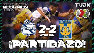 Resumen y goles | Puebla 2-2 Tigres | 4tos Final - AP2023 | TUDN