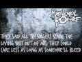 My Chemical Romance - Teenagers [ Lyrics ]