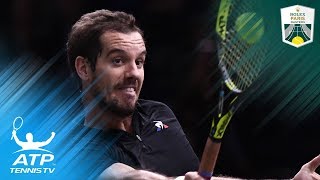 Gasquet and Chardy Advance in Style | 2017 Rolex Paris Masters Highlights Day 1