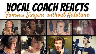 Vocal Coach Reacts to Famous Singers without Autotune - Part 1