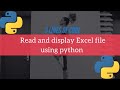 Read And Display Excel File Using Python