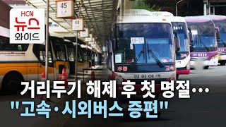 거리두기 해제 후 첫 명절… \