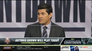 ESPN NFL Countdown | Patriots at Dolphins; Antonio Brown play today